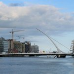 Samuel Beckett Bridge über den Liffey, Dublin